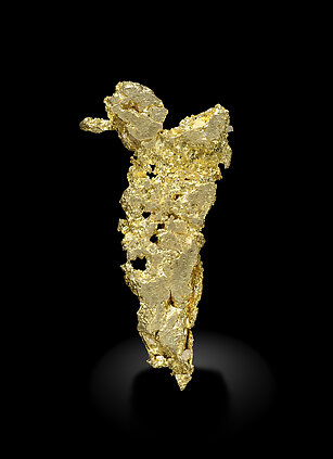 Oro (macla de la espinela). Vista frontal / Foto: Joaquim Calln