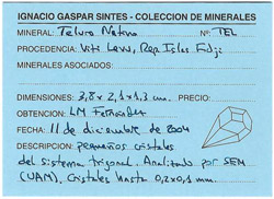 Teluro con Cuarzo