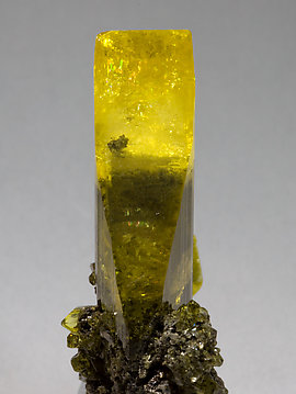 Anglesite with Galena inclusions. 