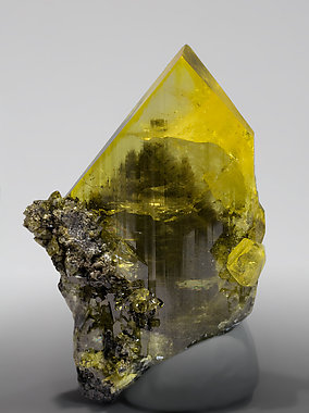 Anglesite with Galena inclusions. Front